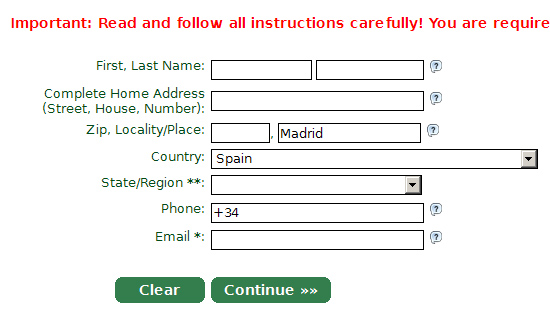 Formulario de Registro